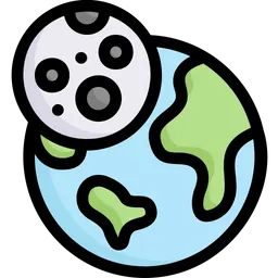 Free Earth With Moon  Icon