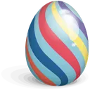 Free Easter Egg Striped Icon