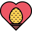 Free Easter Egg Heart  Icon