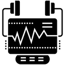 Free Ecg Machine Eleccardiogram Heart Rhythm Icon