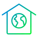 Free Eco Home Eco House Greenhouse Icon