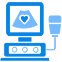 Free Ecocardiograma Ultrassom Coracao Ícone
