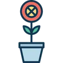 Free Ecology Flower Flower Pot Icon