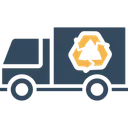 Free Ecology Truck Ecology Van Recycle Truck Icon
