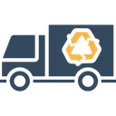 Free Ecology Truck Ecology Van Recycle Truck Icon
