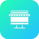 Free Ecommerce Shop Laptop Icon