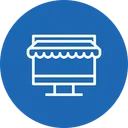 Free Ecommerce Shop Laptop Icon