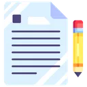 Free Edit File Write Page Icon