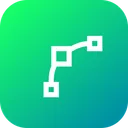 Free Edit Curve Path Icon