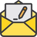 Free Sent Paper Mail Edit Mail Write Email Icon