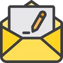 Free Sent Paper Mail Edit Mail Write Email Icon