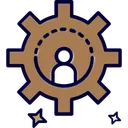 Free Edit Profile Custom Cogwheel Icon