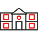 Free Education School Building School Building Icon