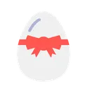 Free Egg Ribbon Decorate Icon