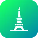Free Eiffel Tour Paris Icône