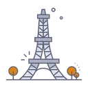 Free Eiffel tower  Icon