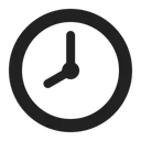 Free Oclock High Contrast Icon