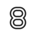 Free Eight Number  Icon