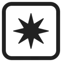 Free Star High Contrast Icon