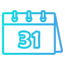 Free Einunddreissig Datum Einunddreissig Zeitplan Symbol