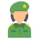 Free Ejercito Mujer Avatar Icono