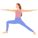 Free El Guerrero 2 Virabhadrasana 2 Yoga Icono