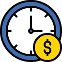 Free El Tiempo Es Dinero Gestion Del Tiempo Horario Comercial Icono