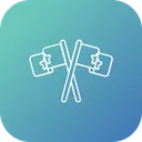 Free Election Flag Party Icon