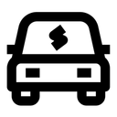 Free Electric Car Front View Icon