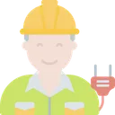Free Electrician Technician Engineer Icon