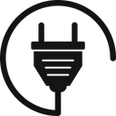 Free Electricity Plug  Icon