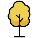 Free Elegant Yellow Tree Autumn Nature Icon