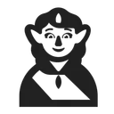 Free Elf High Contrast Icon