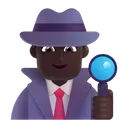 Free Detective Color Oscuro Icono