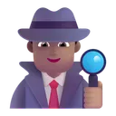 Free Detective Color Medio Icono