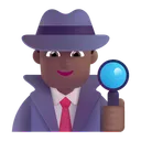 Free Detective Color Medio Oscuro Icono
