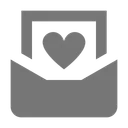Free Email Heart Icon