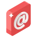 Free Email Business Message At The Rate Icon