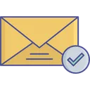 Free Tick Envelope Check Icon