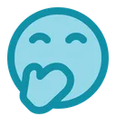 Free Embrassed Smiley Emoji Icon