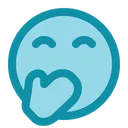 Free Embrassed Smiley Emoji Icône