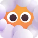 Free In Clouds Color Icon