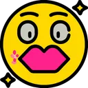 Free Emoji Kiss Smiley Face Icône