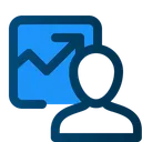 Free Employee Kpi Growth Icon