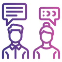 Free Office Chatting Communication Icon