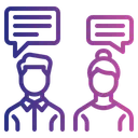 Free Office Chatting Communication Icon
