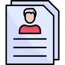 Free Employee Document  Icon