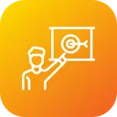 Free Employee Target Goal Icon