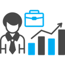 Free 직원 성장 근로자 성장 직원 성과 아이콘