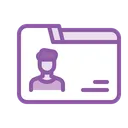 Free Employee Detail Folder Icon